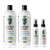 Rosewater Shampoo, Rosewater Conditioner 32 Ounce, Greenspot Remover, and Super Bodyshine 3.4 Ounce 4 Piece Bundle