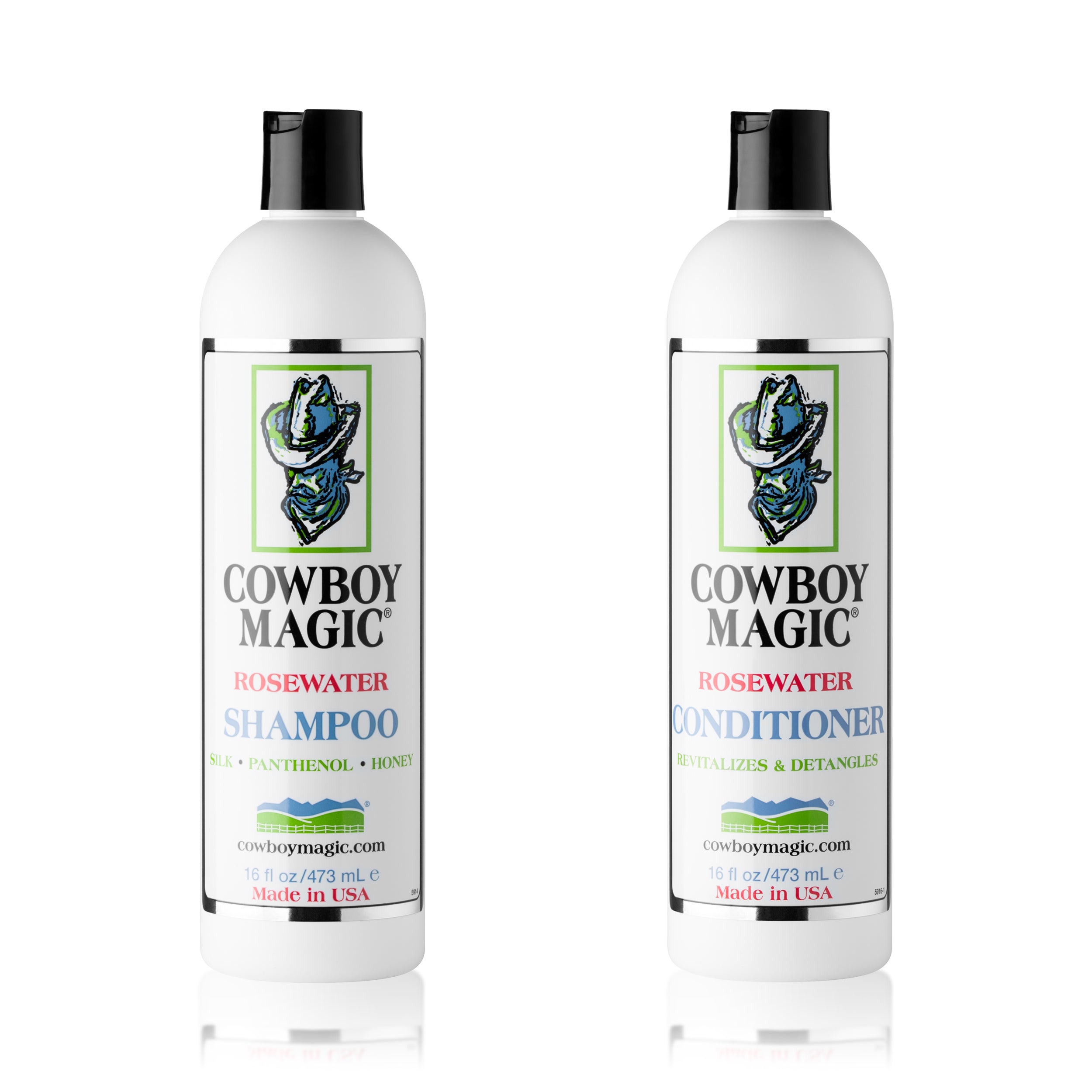 Rosewater Shampoo & Rosewater Conditioner 16 Ounce 2 Piece Bundle