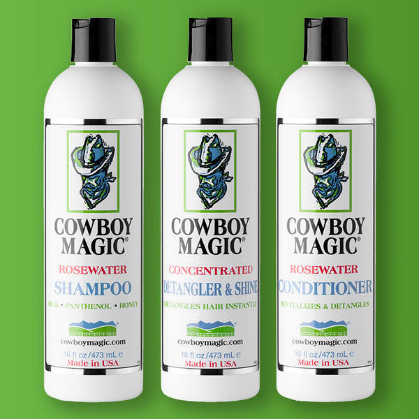 Rosewater Shampoo, Rosewater Conditioner, and Detangler & Shine 16 Rosewater Shampoo, Rosewater Conditioner, and Detangler & Shine 16