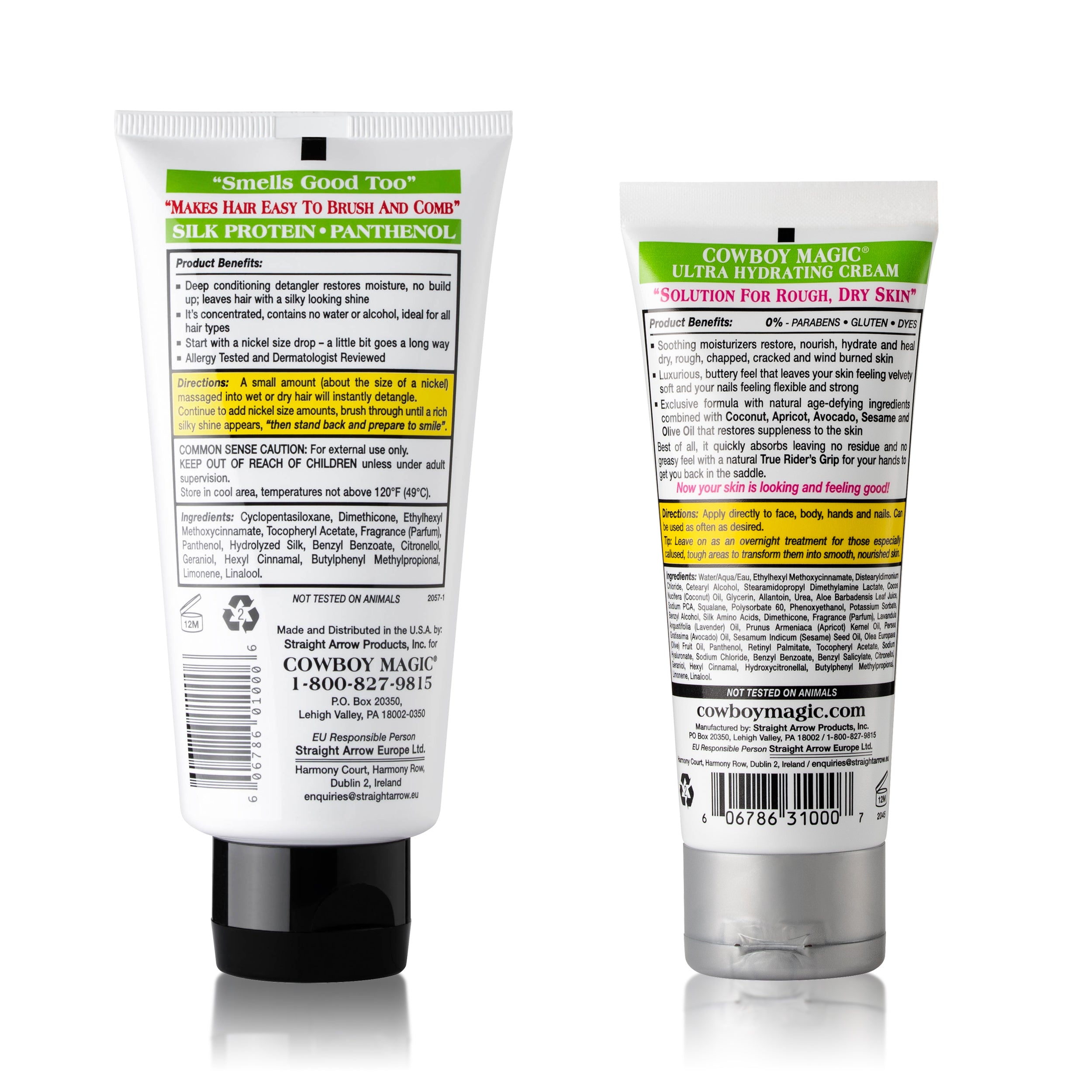 Detangler & Shine 4 Ounce, and Cowgirl Ultra Hydrating Lotion 3.4 Ounce 2 Piece Bundle